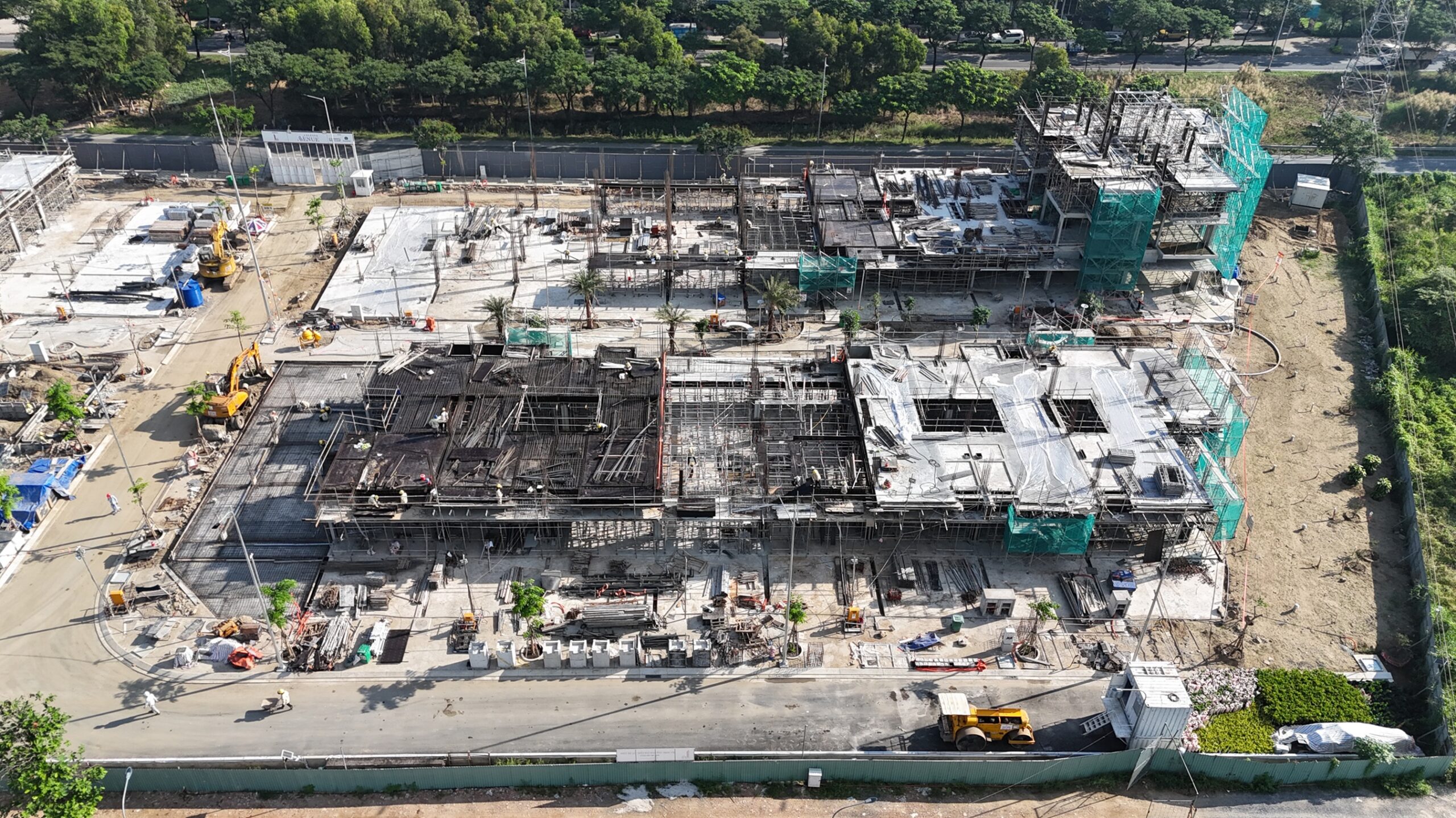 Slider Zone 3: Units C.22 to C.30 are under RC structure works.